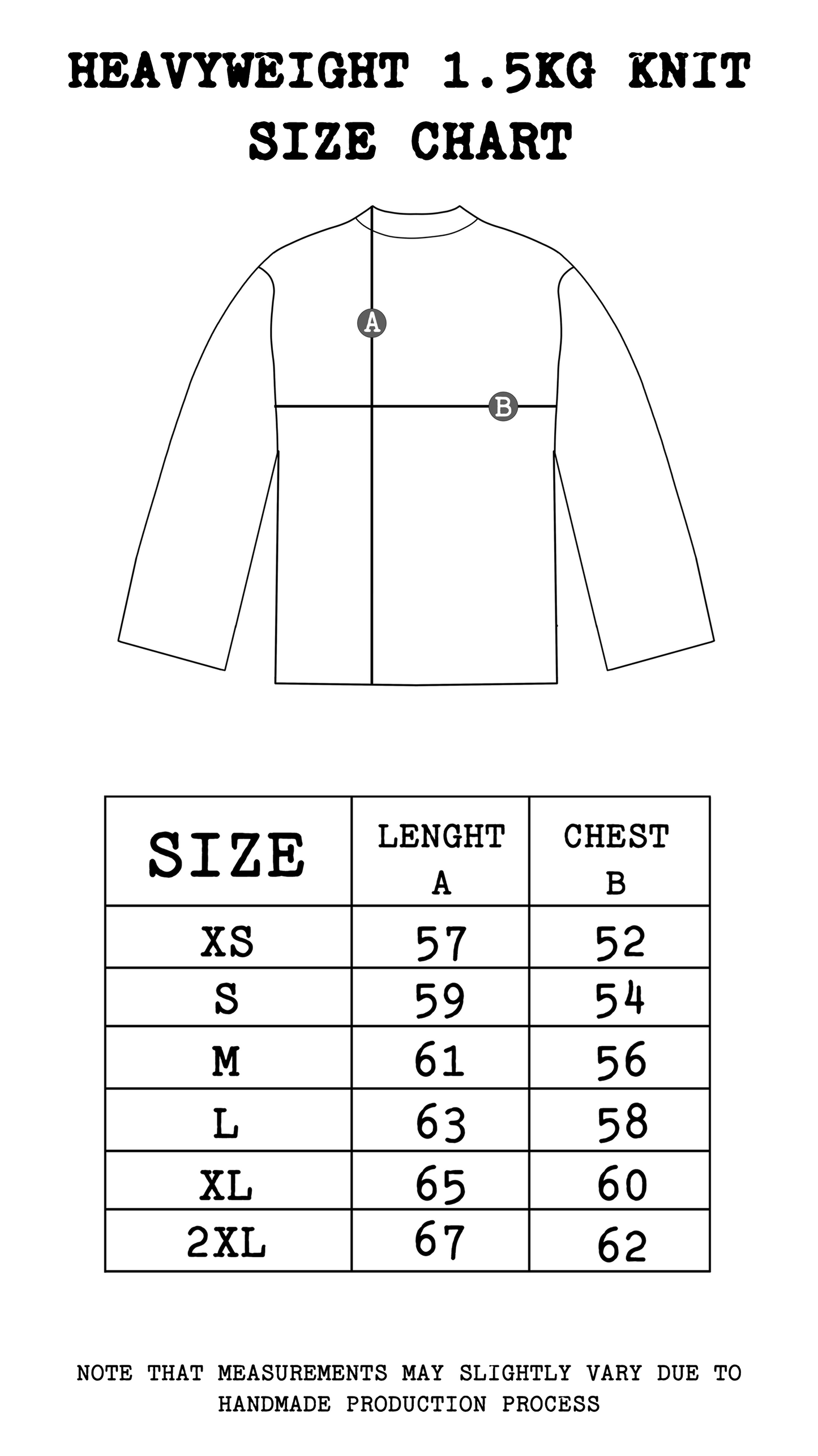 Heavyweight 1.5kg Knit