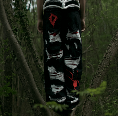 Spider Distressed Jeans