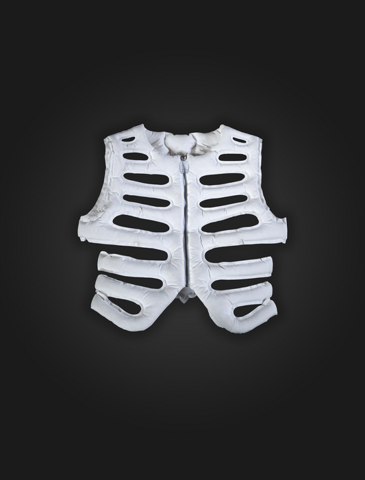 White Rib Cage Puffer