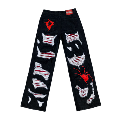 Spider Distressed Jeans